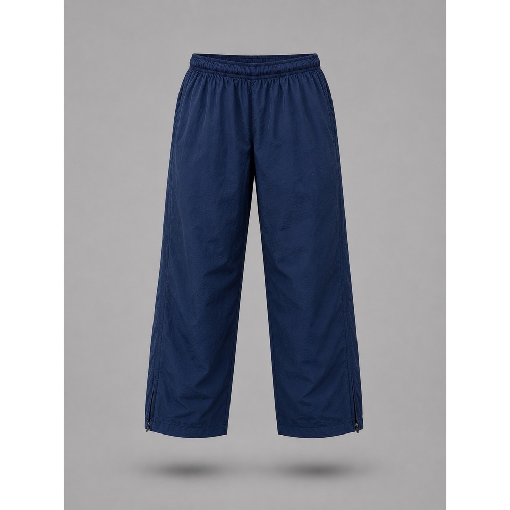 🍁Vintage Nike Jordan Mens Navy Blue Mesh Lined Nylon Track Pants Jumpman Logo Me